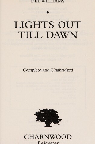 Cover of Lights Out Till Dawn