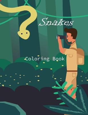 Book cover for Snakes Coloring Book