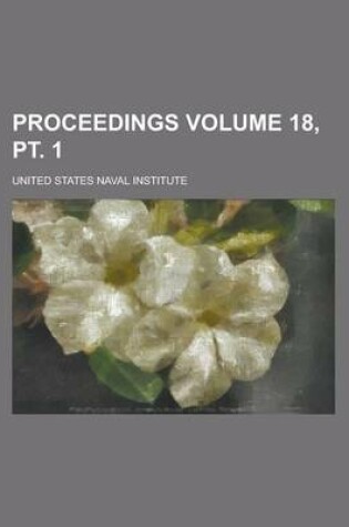 Cover of Proceedings Volume 18, PT. 1