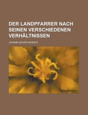 Book cover for Der Landpfarrer Nach Seinen Verschiedenen Verhaltnissen