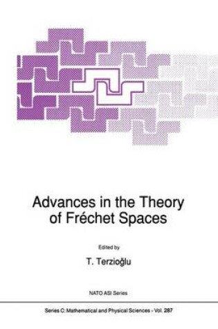 Cover of Advances in the Theory of Frechet Spaces