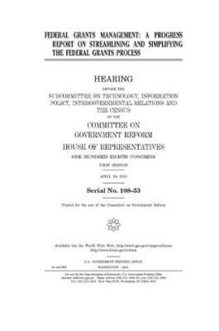 Cover of Federal grants management