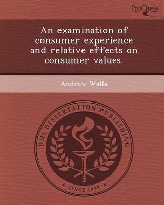 Book cover for An Examination of Consumer Experience and Relative Effects on Consumer Values