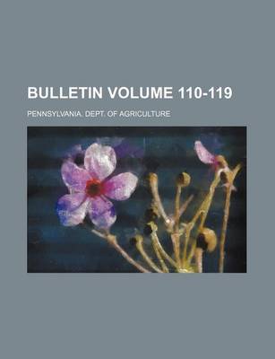 Book cover for Bulletin Volume 110-119