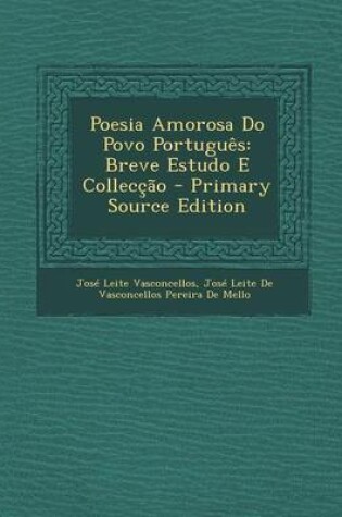 Cover of Poesia Amorosa Do Povo Portugues
