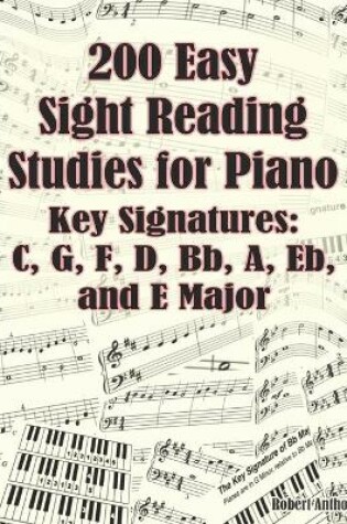 Cover of 200 Easy Sight Reading Studies for Piano