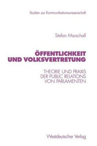 Cover of Offentlichkeit Und Volksvertretung