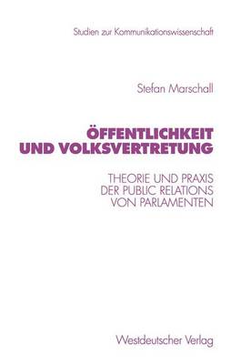 Book cover for Offentlichkeit Und Volksvertretung