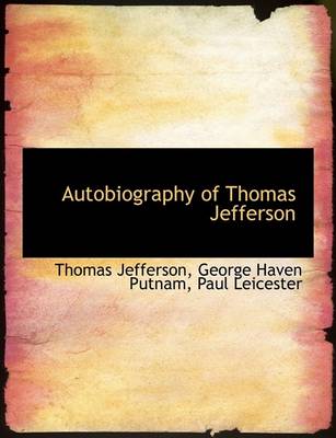 Book cover for Autobiography of Thomas Jefferson