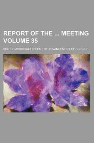 Cover of Report of the Meeting Volume 35