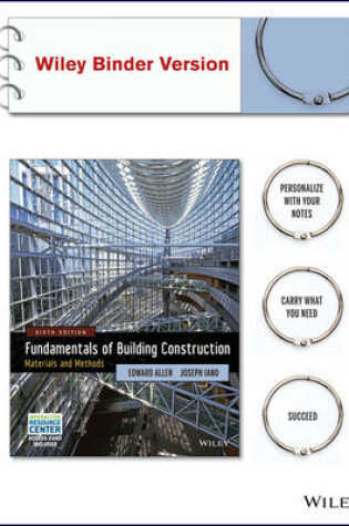 Cover of Fundamentals of Building Construction: Materials and Methods with Interactive Resource Center Access Card, 6th Edition Binder Ready Version