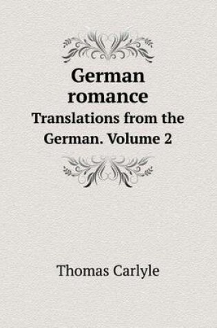 Cover of German romance Translations from the German. Volume 2