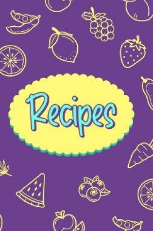 Cover of Recipes Food Journal Hardcover