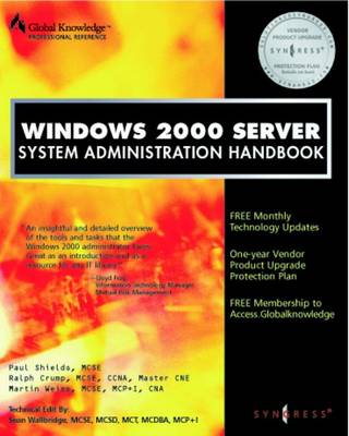 Book cover for Windows 2000 Server System Administration Handbook