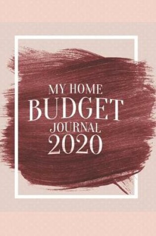 Cover of My Home Budget Journal 2020
