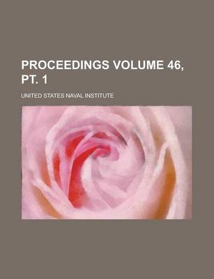 Book cover for Proceedings Volume 46, PT. 1