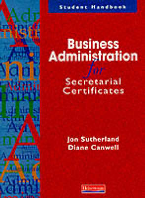 Book cover for Business Administration for Secretarial Certificates