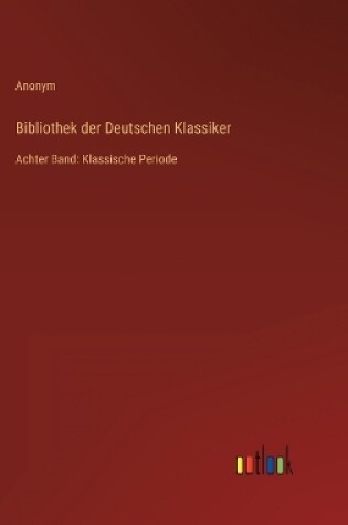 Cover of Bibliothek der Deutschen Klassiker