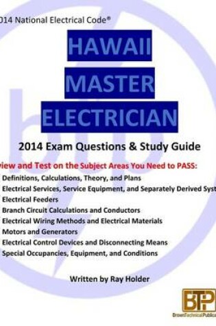 Cover of Hawaii 2014 Master Electrician Exam Questions and Study Guide