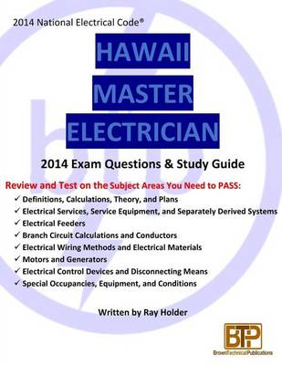 Book cover for Hawaii 2014 Master Electrician Exam Questions and Study Guide