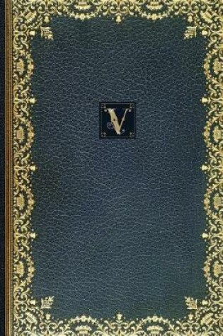 Cover of Golden Teal Monogram V 2018 Planner Diary