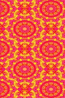 Book cover for 2019 Weekly Planner Hot Pink And Yellow Kaleidoscope Pattern 134 Pages
