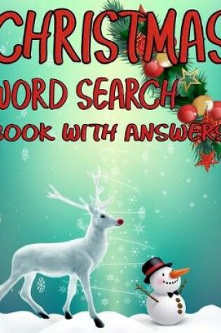 Cover of Christmas Word Search Book With Answers