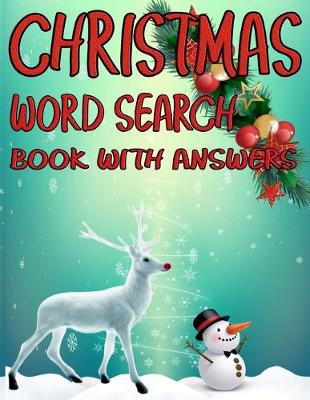 Book cover for Christmas Word Search Book With Answers