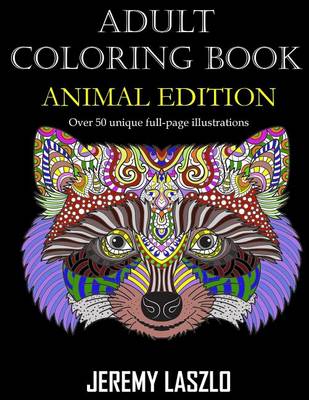 Book cover for Adult Coloring Book: Animal Edition