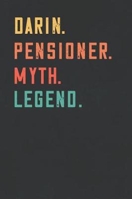 Book cover for Darin. Pensioner. Myth. Legend.