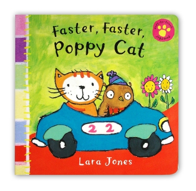 Book cover for Faster, Faster, Poppy Cat