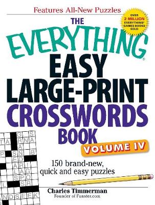 Book cover for The Everything Easy Large-Print Crosswords Book, Volume IV