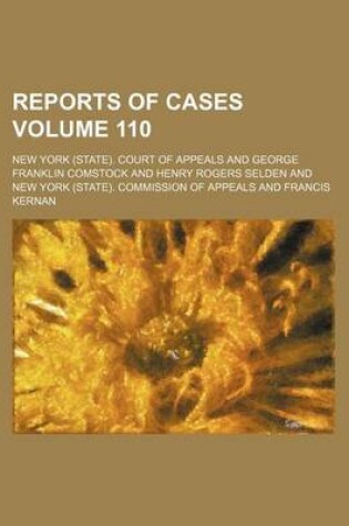 Cover of Reports of Cases Volume 110