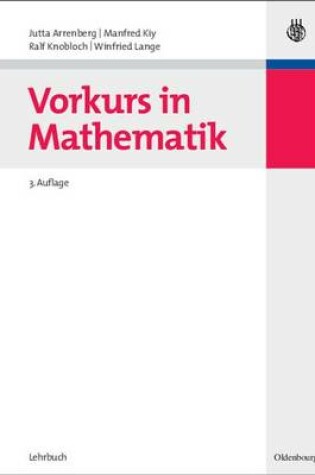 Cover of Vorkurs in Mathematik