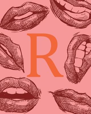 Book cover for Dotted Journal Writing Ideas "R", Lips Inspiration Notebook, Dream Journal Dia