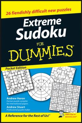 Book cover for Extreme Sudoku for Dummies, Target One Spot Edition