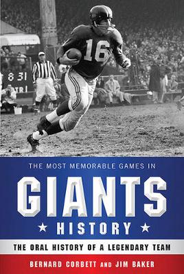 Book cover for The Most Memorable Games in Giants History