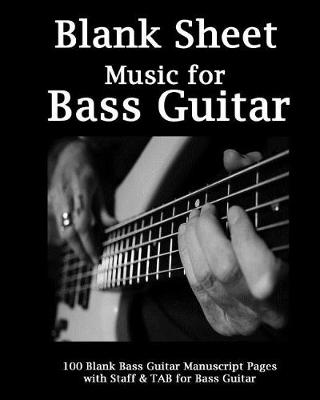 Book cover for Blank Sheet Music For Bass Guitar-Action Cover