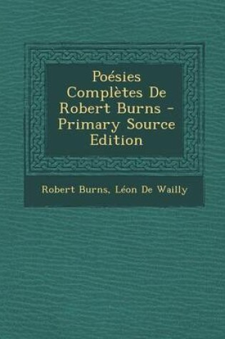 Cover of Poesies Completes de Robert Burns