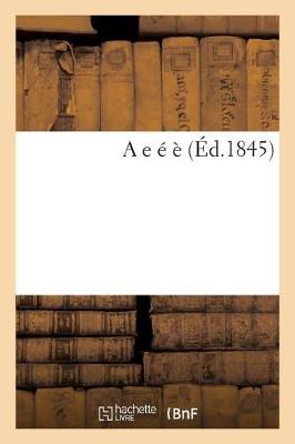 Book cover for A E E E