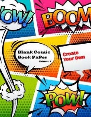 Book cover for Blank Comic Book Paper