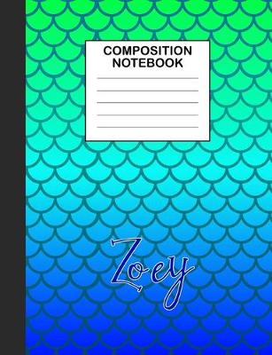 Book cover for Zoey Composition Notebook