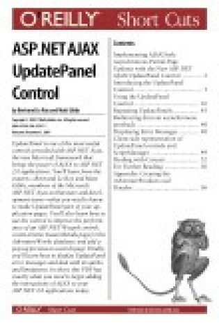 Cover of ASP.Net Ajax Updatepanel Control