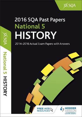 Cover of National 5 History 2016-17 SQA Past Papers with Answers