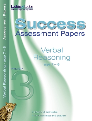 Book cover for Verbal Reasoning Assessment Papers 7-8