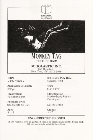 Cover of Monkey Tag
