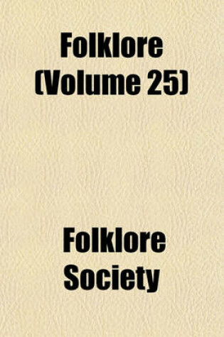 Cover of Folklore (Volume 25)