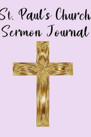 Cover of St. Paul's Church Sermon Journal