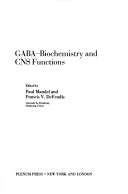 Cover of Gaba Biochemistry and CNS Functions