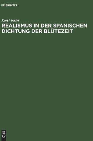 Cover of Realismus in Der Spanischen Dichtung Der Blutezeit